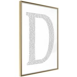 Arkiio Affisch Letter D [Poster] 30x45 Poster